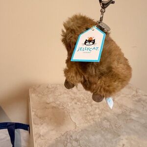 Jellycat Clyde capybara bag charm